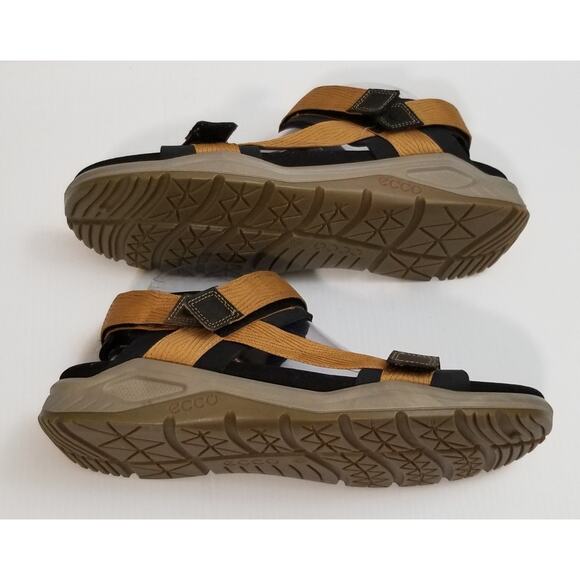 Ecco X-Trinsic Adjustable Strap Comfort Sandals Black/Cayote Mens Size US 9-9.5 main image 14